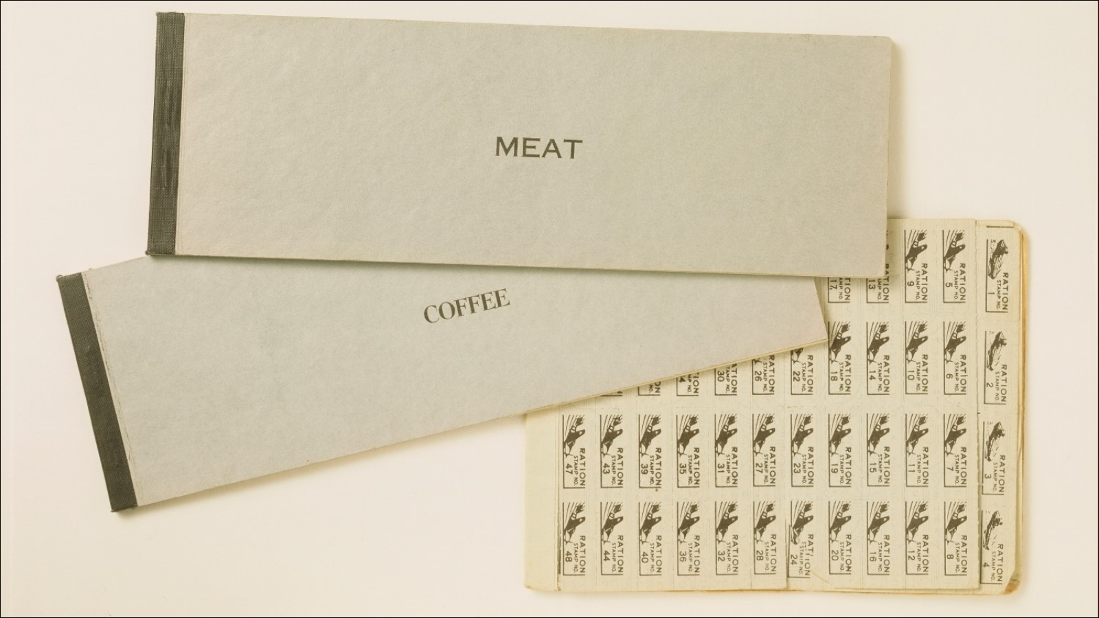 World War II ration coupons produced by Deluxe