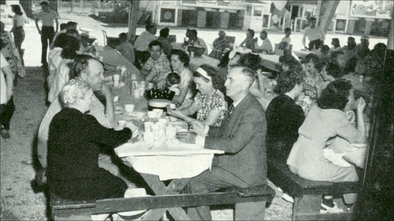 A community picnic put on by Deluxe