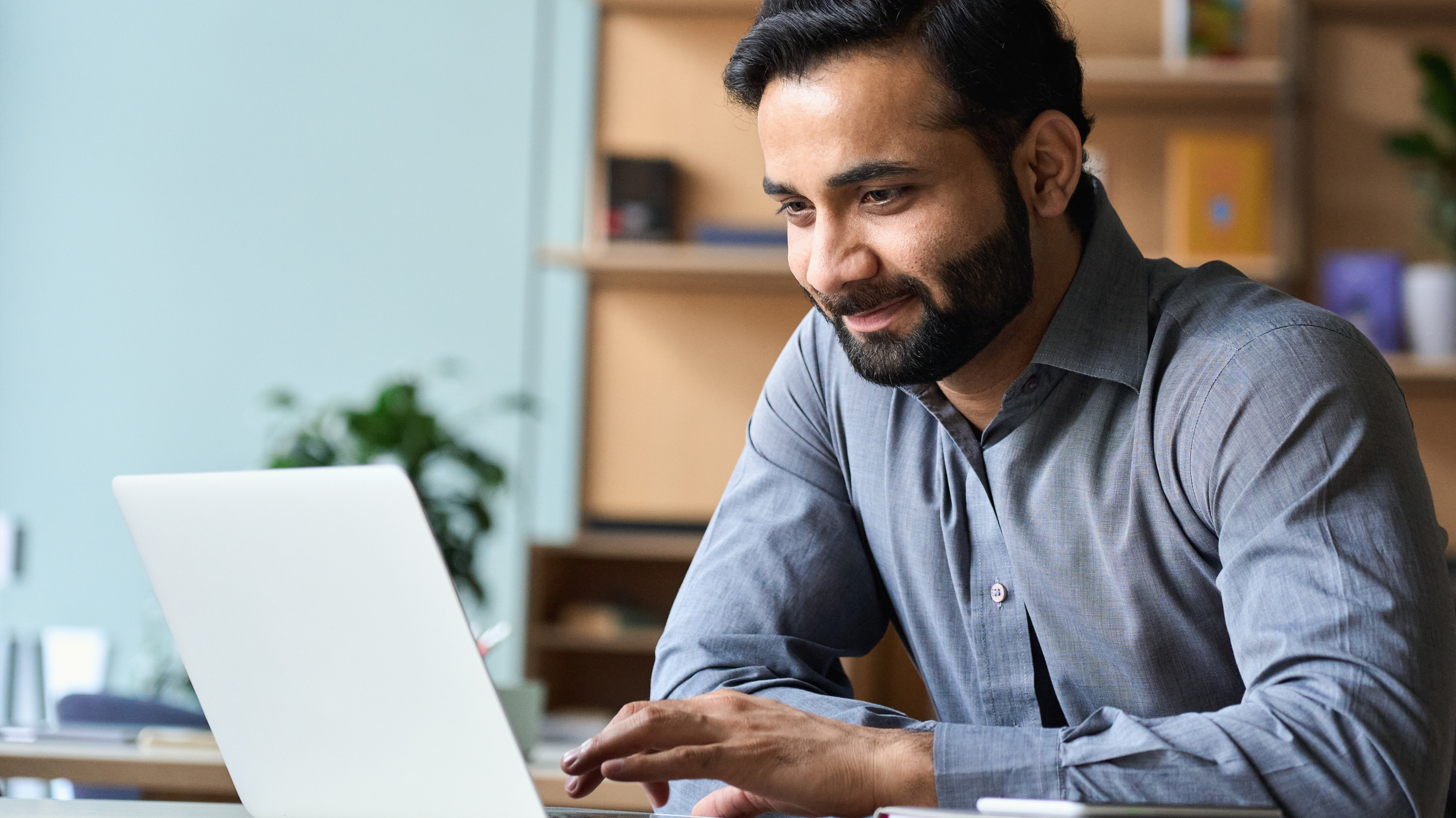 Man on computer