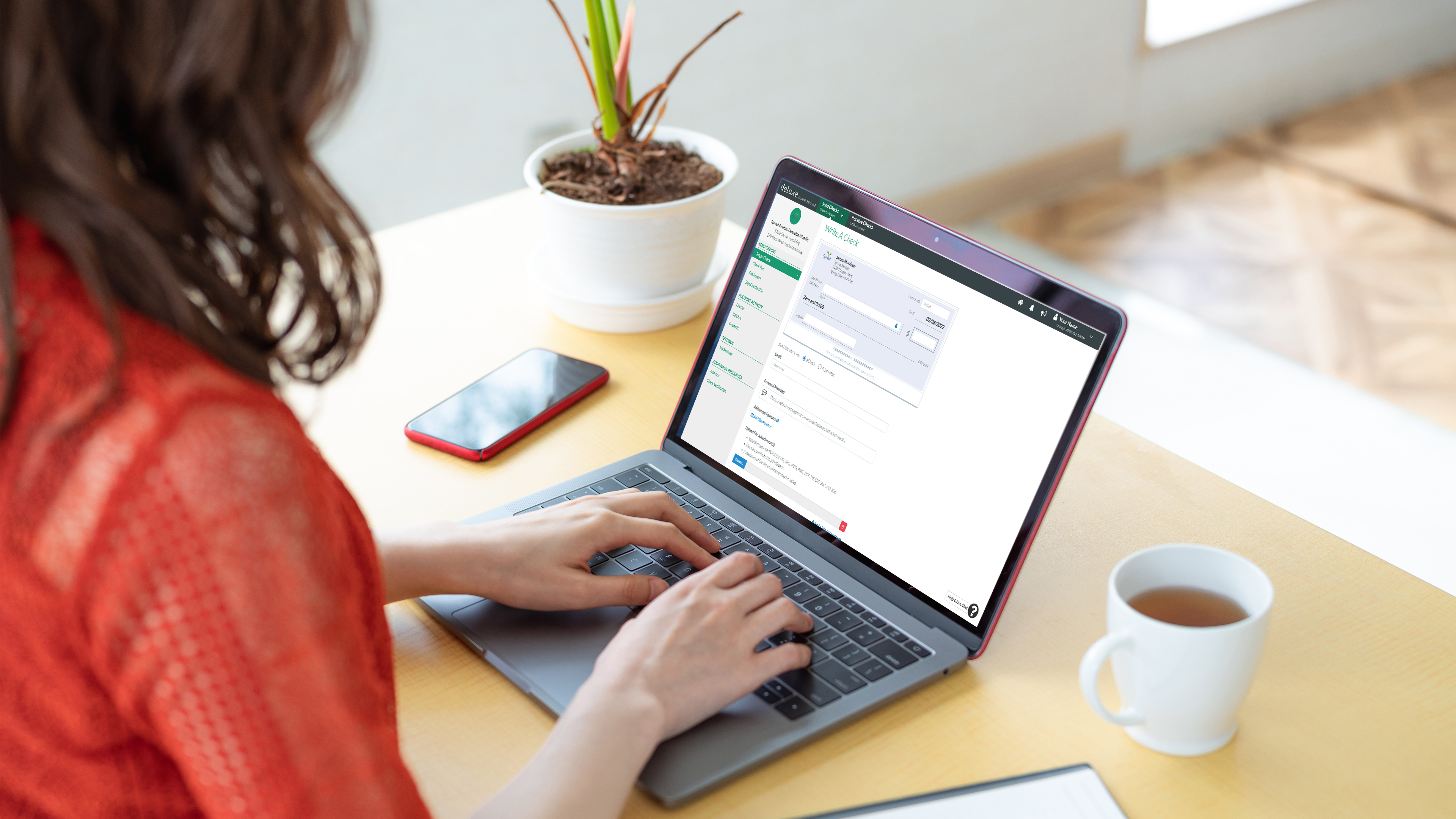 Woman on laptop